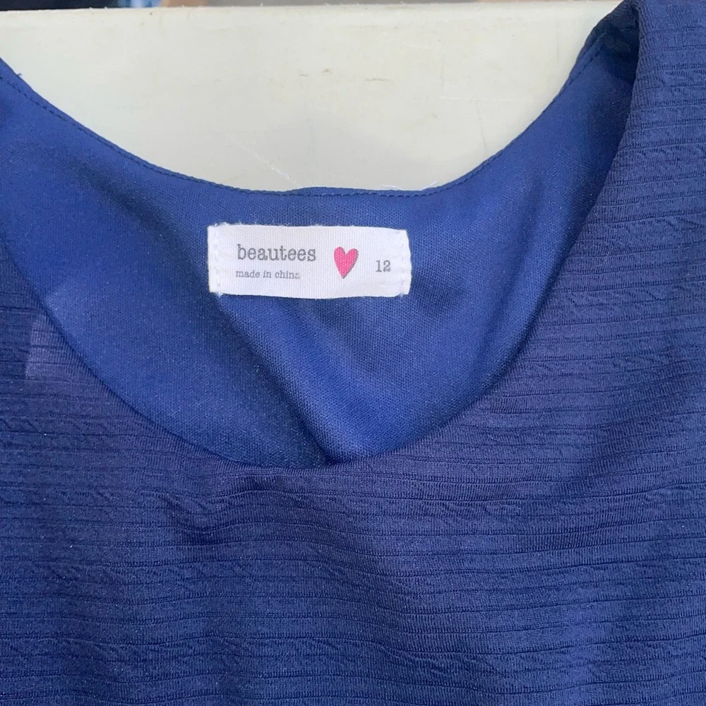 Navy Floral‎ Kids Dress